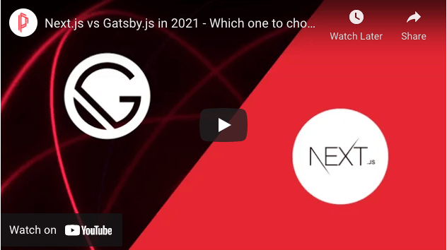 NextJS vs Gatsby video